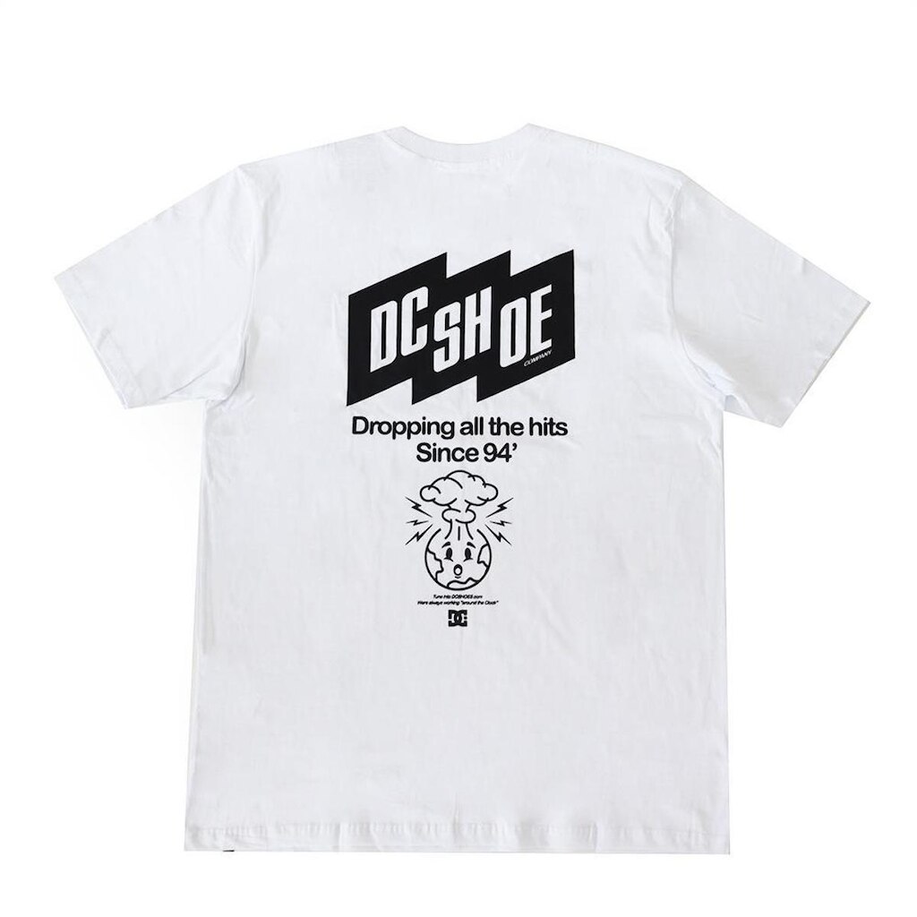 Camiseta DC Shoes Dropping Hits - Branco