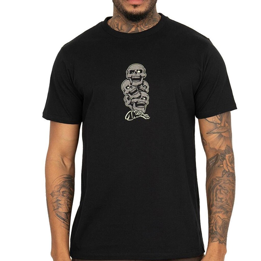 Camiseta DC Shoes Laugh Stack Preto