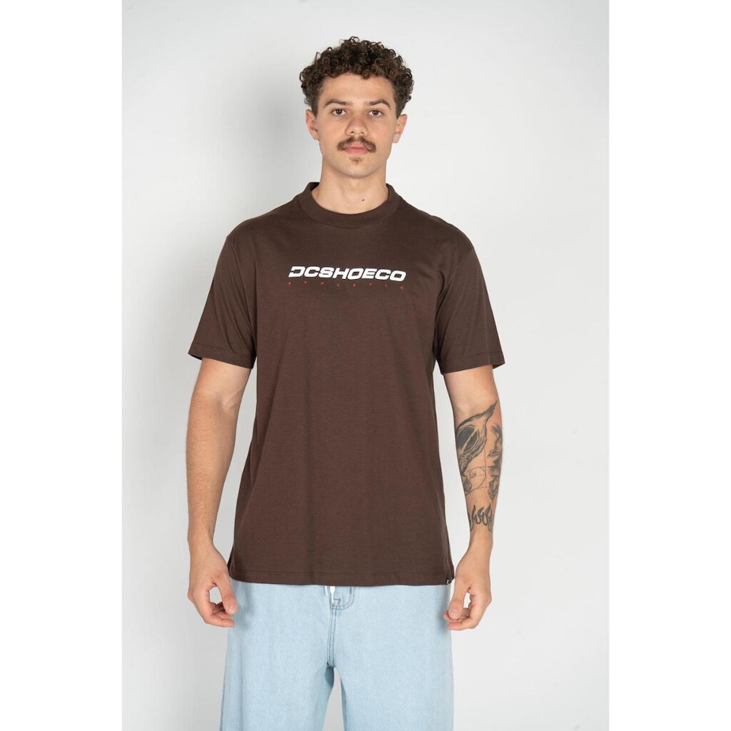Camiseta DC Shoes M/C Base Marrom Escuro-MARROM ESCURO-G