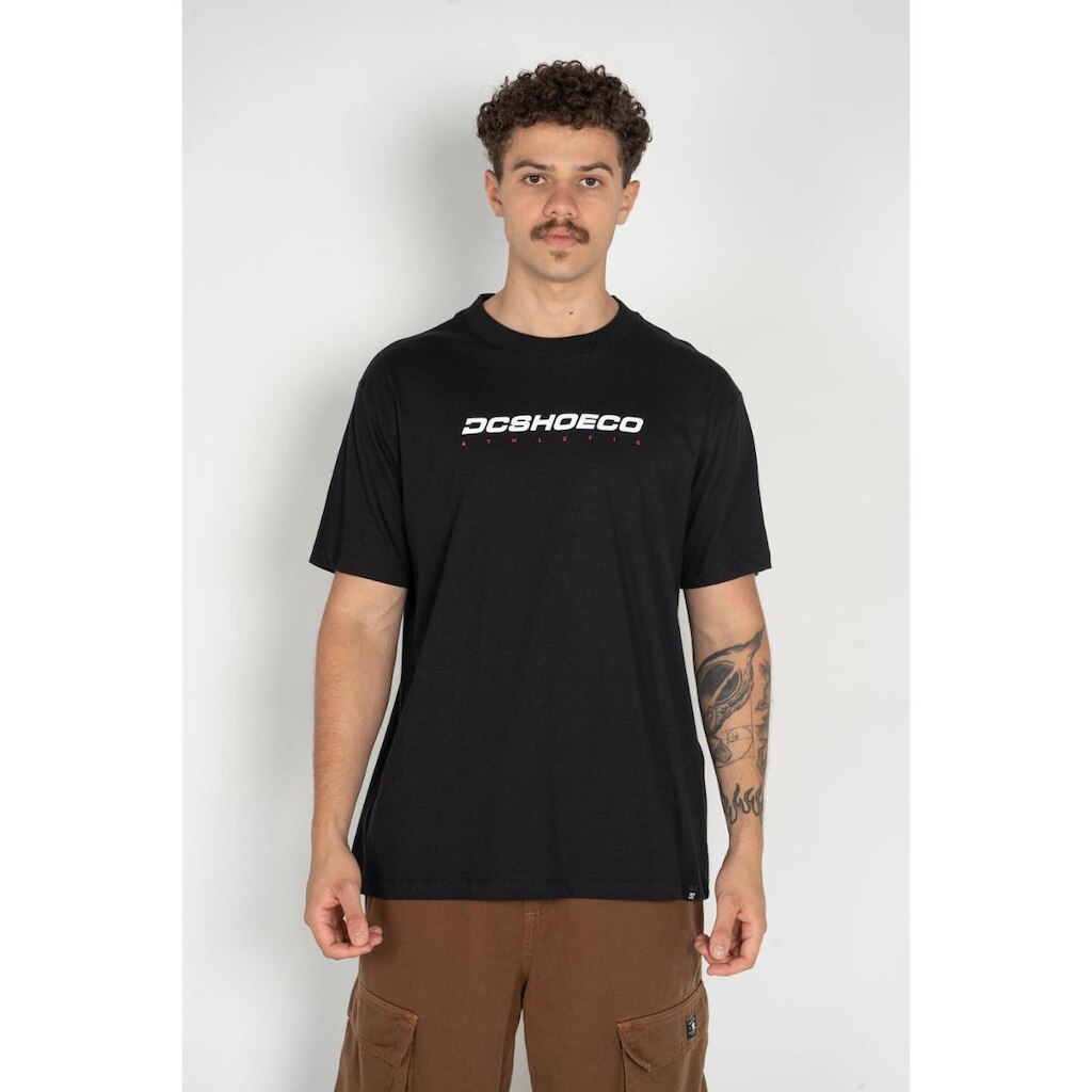 Camiseta DC Shoes M/C Base Preto-Preto-P