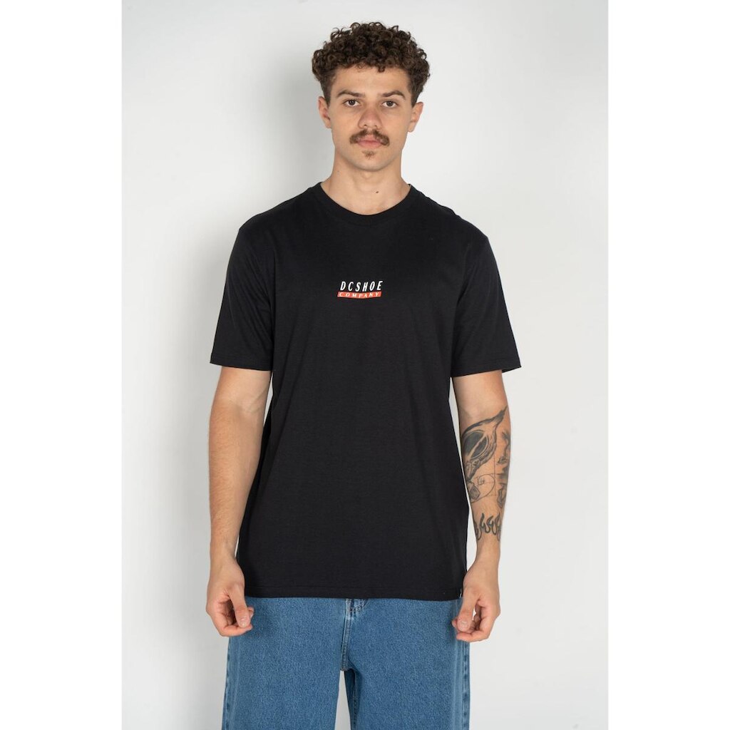 Camiseta DC Shoes M/C Dc Company Preto-Preto-P