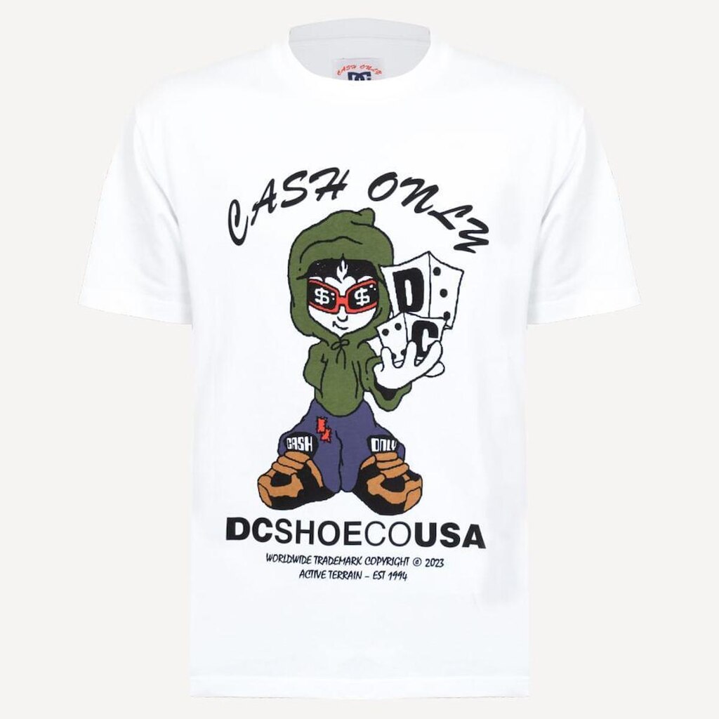 Camiseta Dc Shoes M/C Dcxcash Only White-White-P