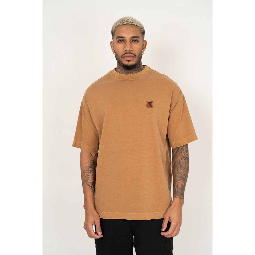 Camiseta DC Shoes M/C Garage Mostarda-Mostarda-P