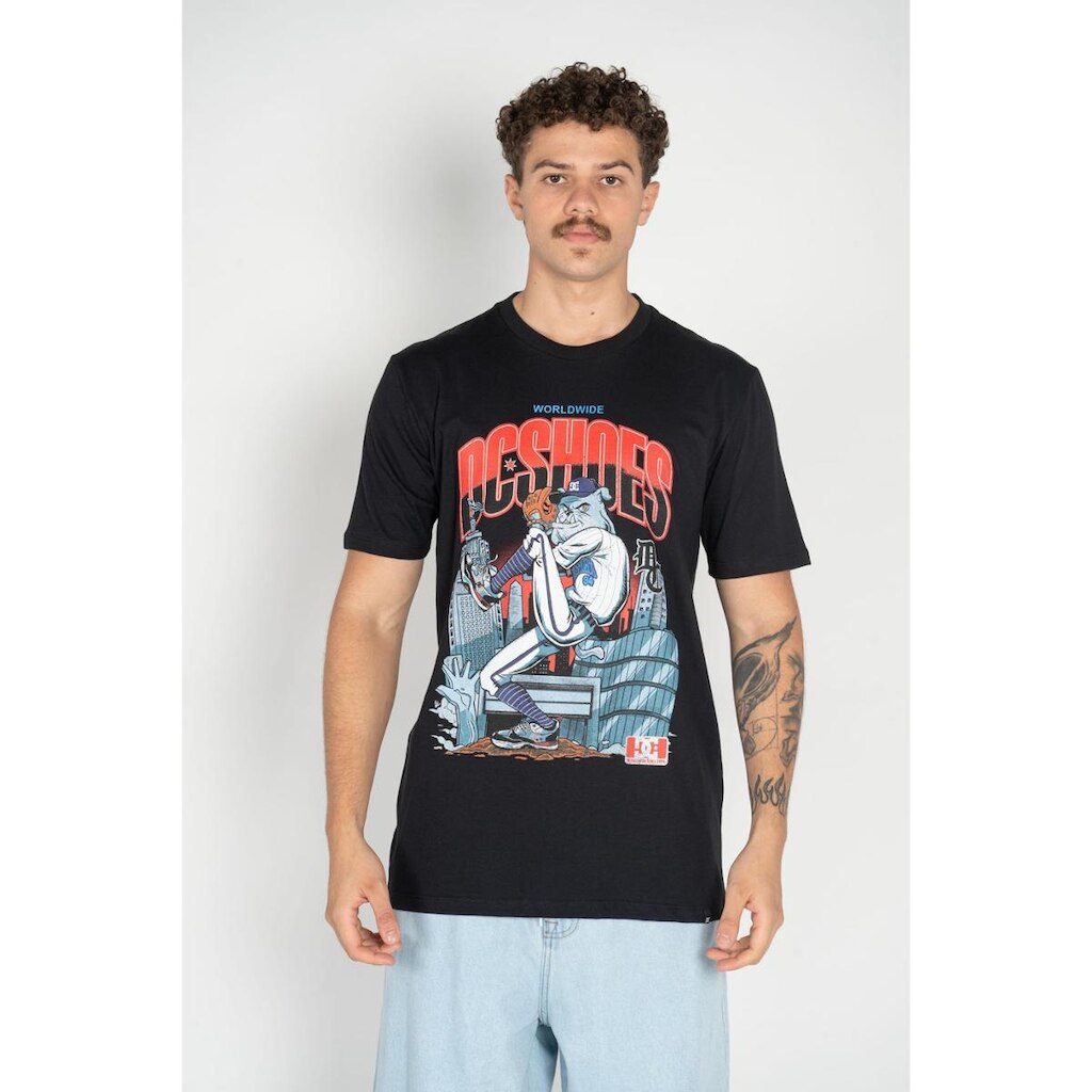 Camiseta DC Shoes M/C Pitcher Preto-Preto-P
