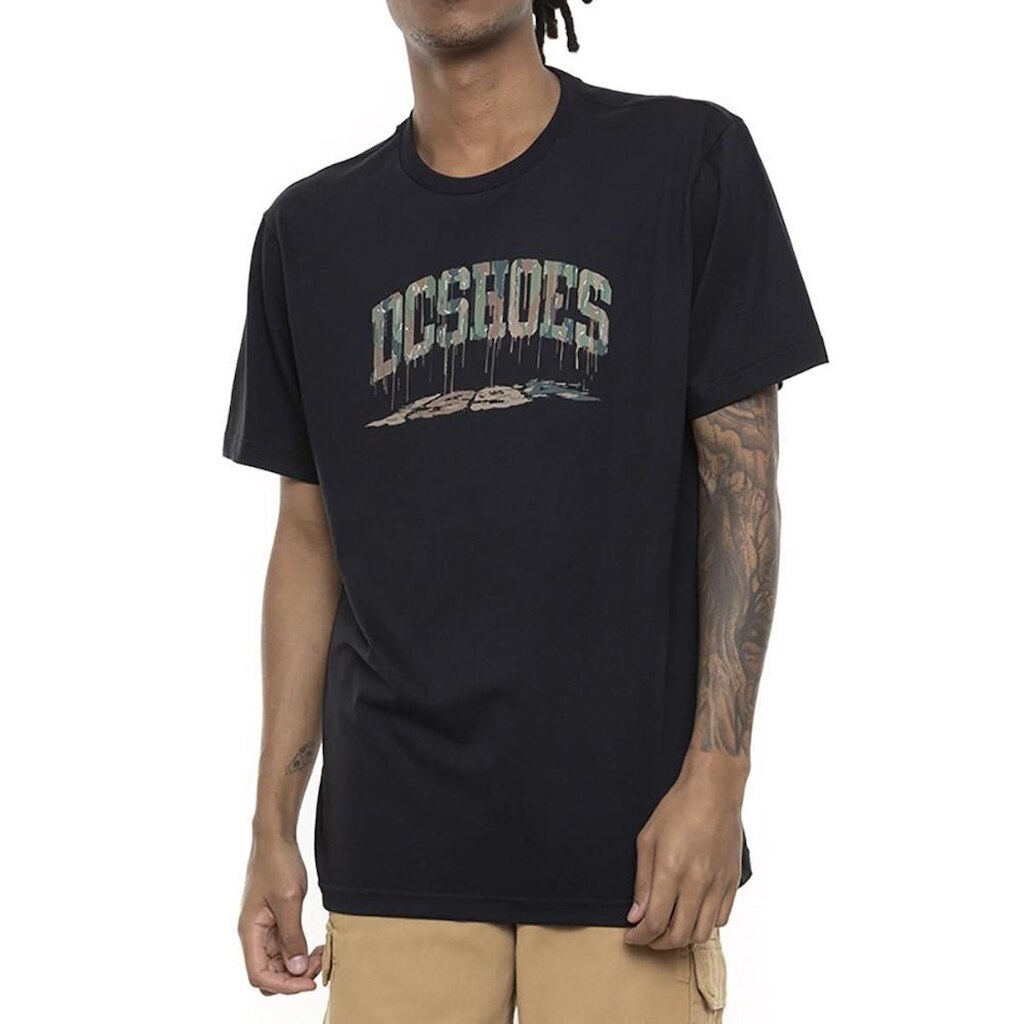 Camiseta Dc Shoes Stacked Drip Masculina