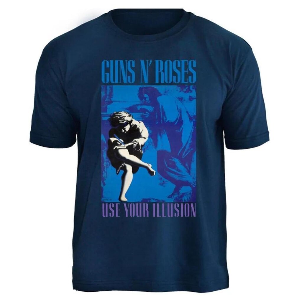Camiseta de Banda Guns N Roses em Algodão Oficial