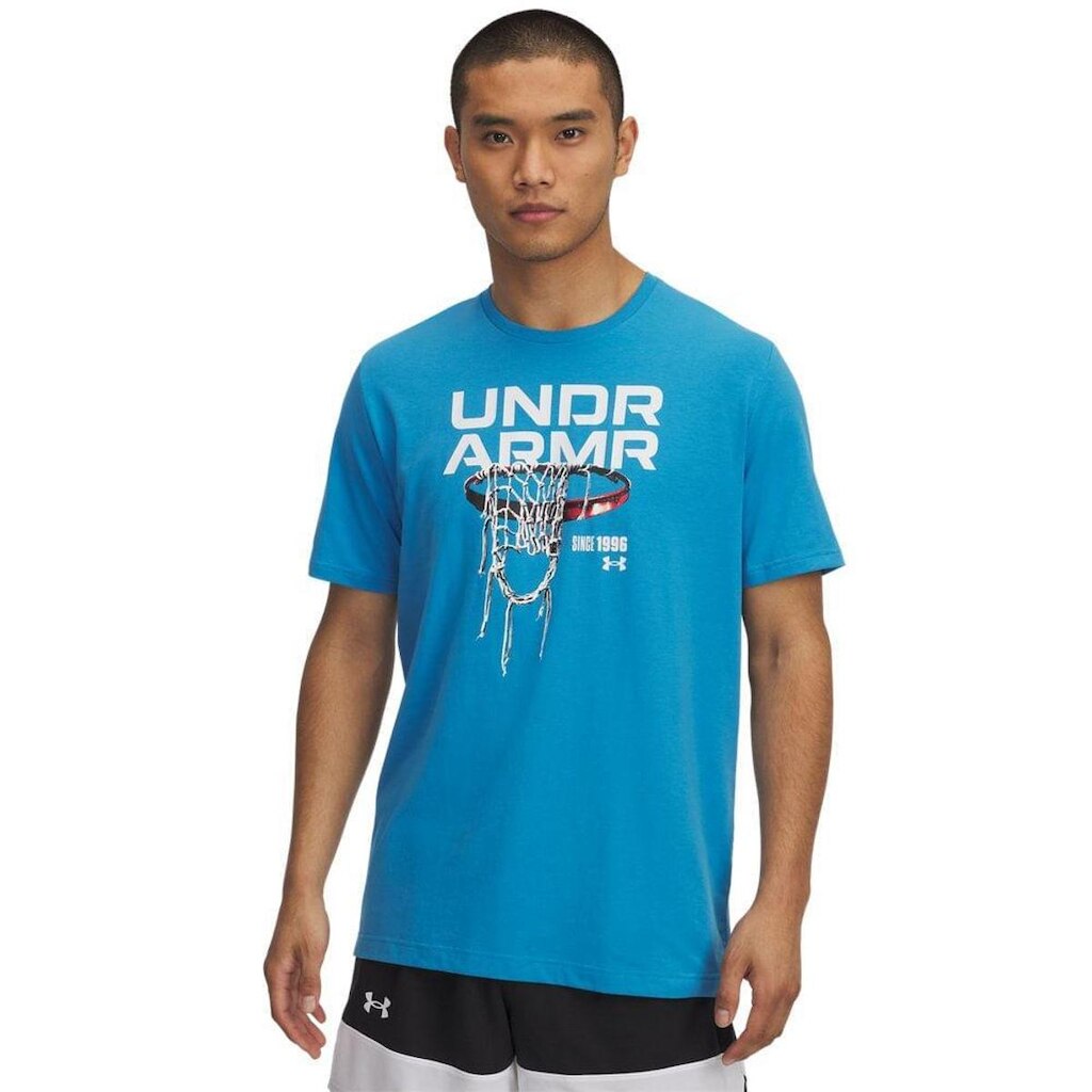 Camiseta de Basquete Under Armour Hoops Net Masculina