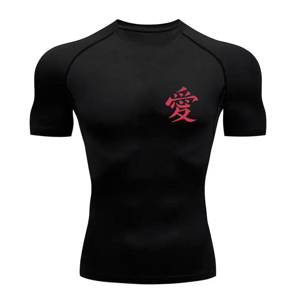 Camiseta De Compressão‎ Gaara Símbolo Abstract