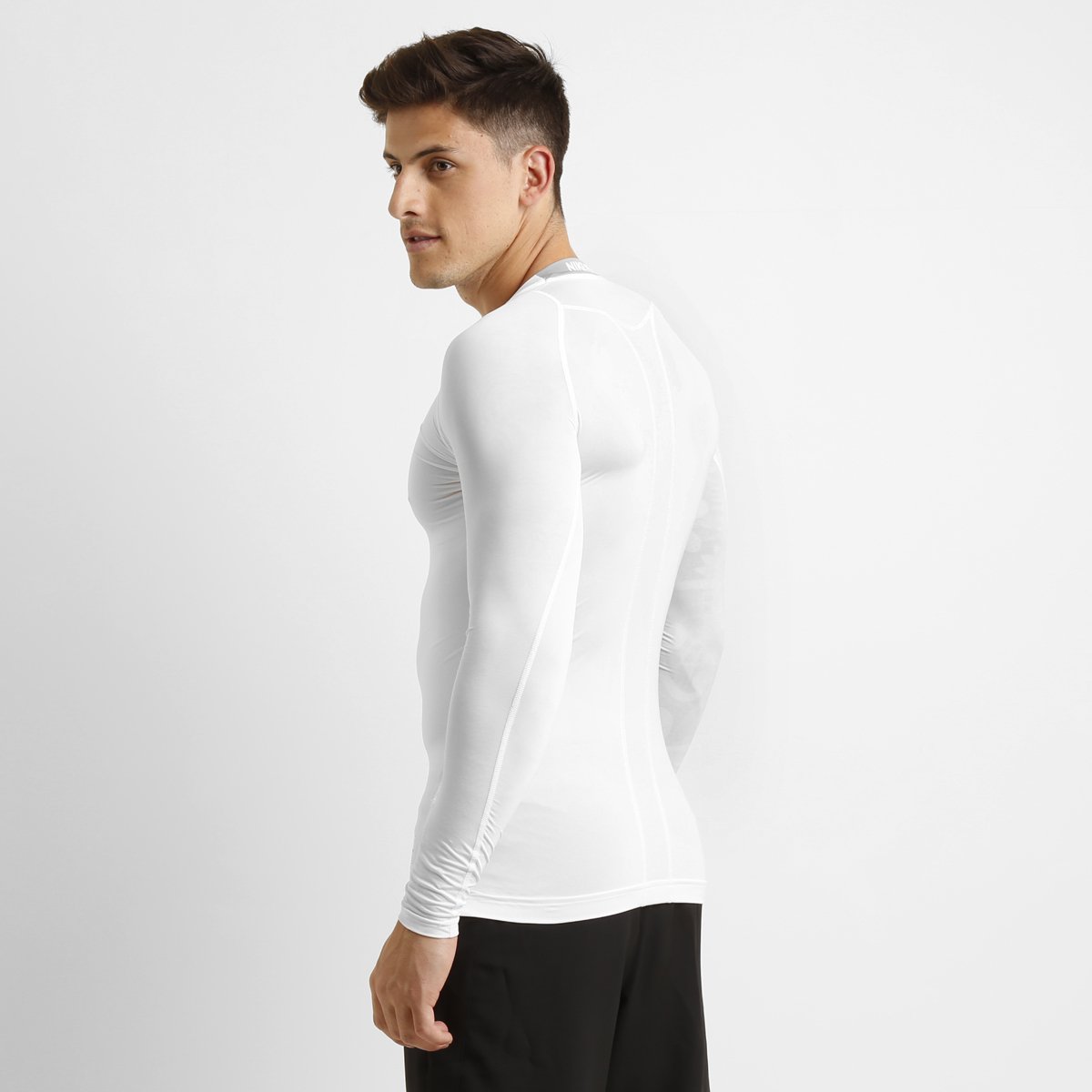 camisa de compressão nike branca