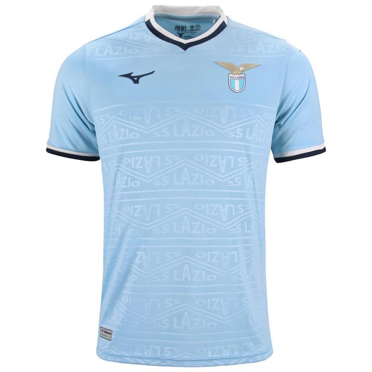 Camiseta de Futebol Mizuno Lazio Jersey GG Azul - Azul | Netshoes