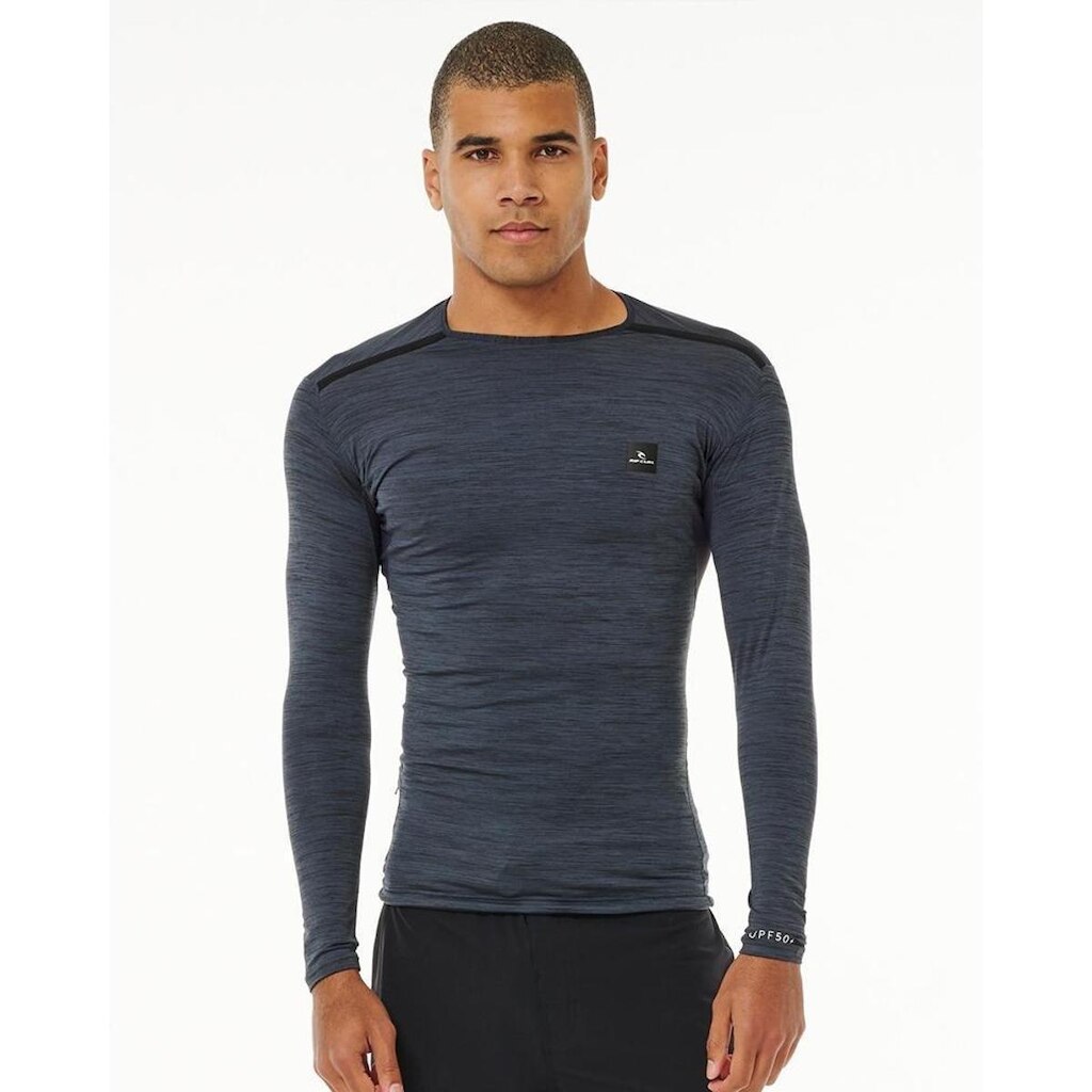 CAMISETA DE LYCRA RIP CURL TECH BOMB L/S - CHARCOAL MARLE - P