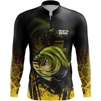 Camiseta De Pesca Proteção Uv Mar Negro Tambaqui SSX Multicoisas