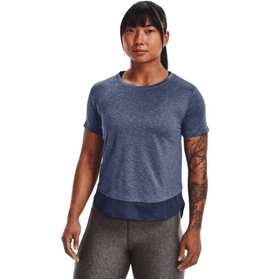 Camiseta de Treino Feminina Under Armour Tech Vent SS - Preto Menor preço em Camiseta de Treino Feminina Under Armour Tech Vent SS - Preto