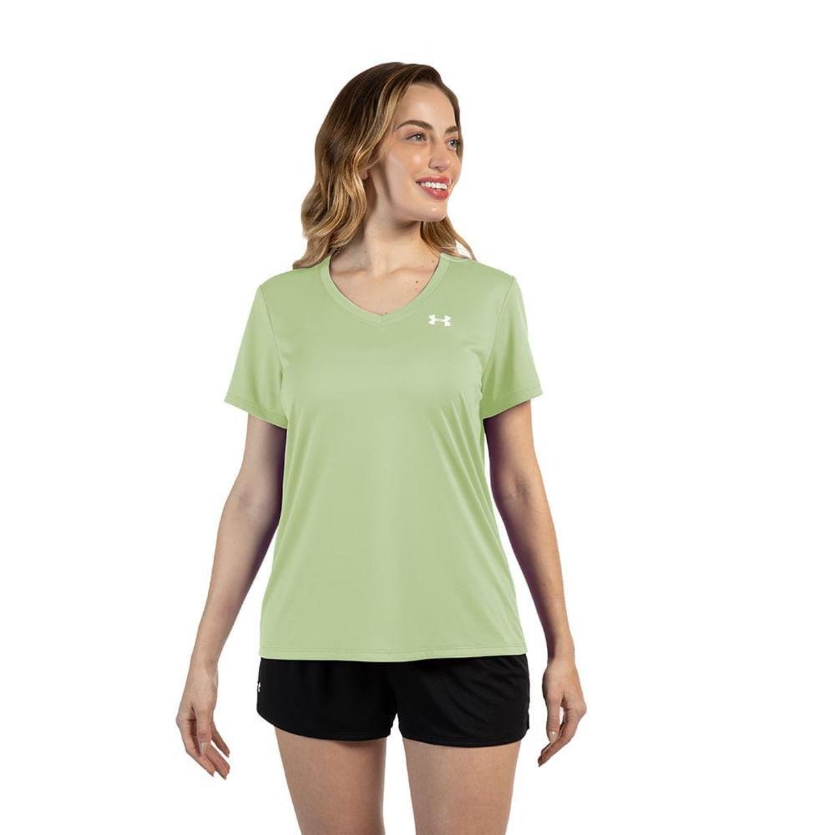 Camiseta de Treino Feminino Under Armour Tech Solid G Verde