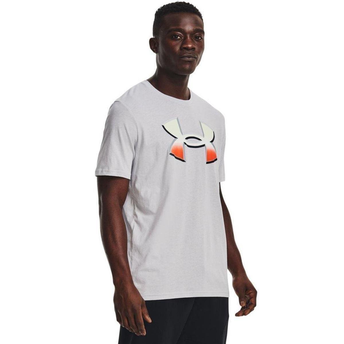 Camiseta de Treino Masculina Under Armour Big Logo 2.0 SS Lam Menor preço em Camiseta de Treino Masculina Under Armour Big Logo 2.0 SS Lam
