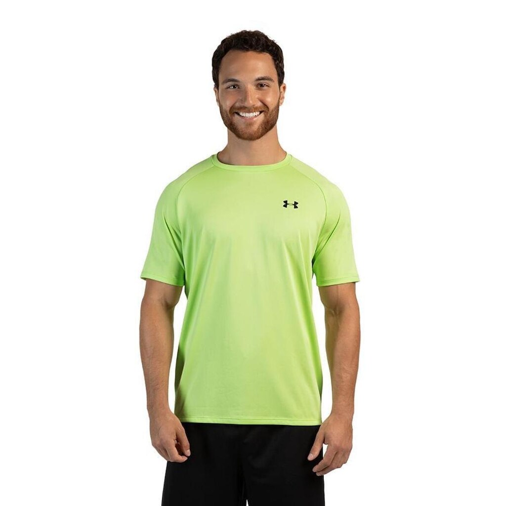 Camiseta de Treino Masculina Under Armour Tech 2.0 P Verde