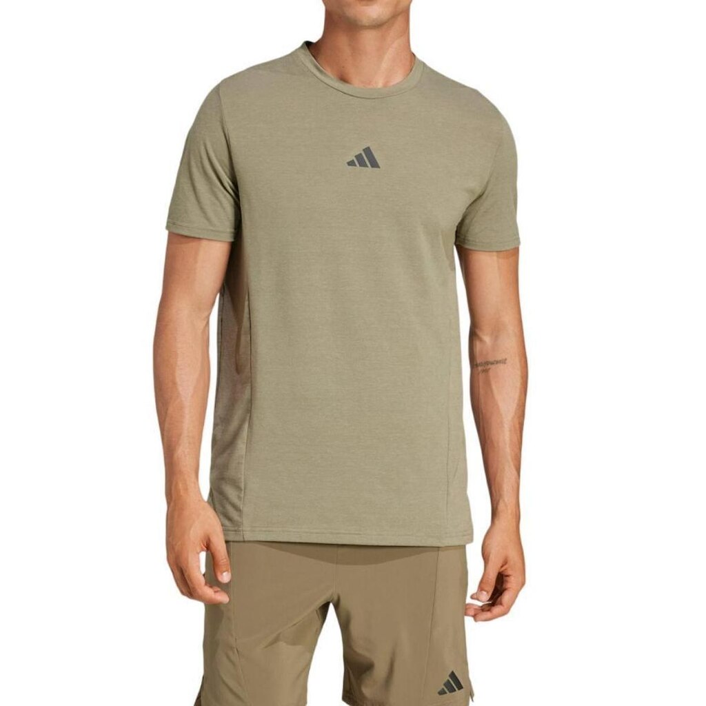 Camiseta de Treino Masculino Adidas Designe Verde - KS3815
