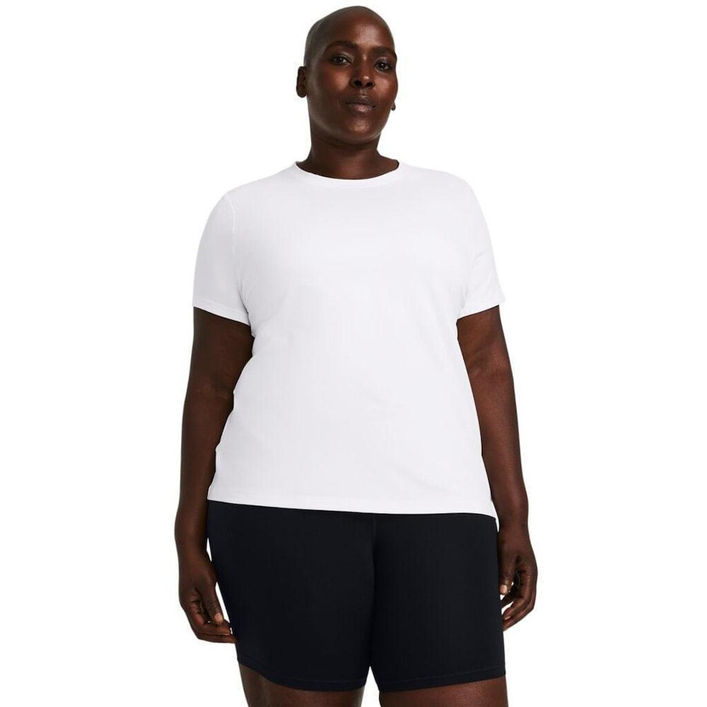Camiseta de Treino Plus Size Feminina Under Armour Meridian 2X Branco