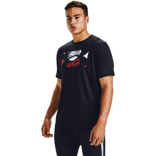 Camiseta de Treino Under Armour Big Logo Sketch SS Masculina - Preto é ruim? Camiseta de Treino Under Armour Big Logo Sketch SS Masculina - Preto é boa?