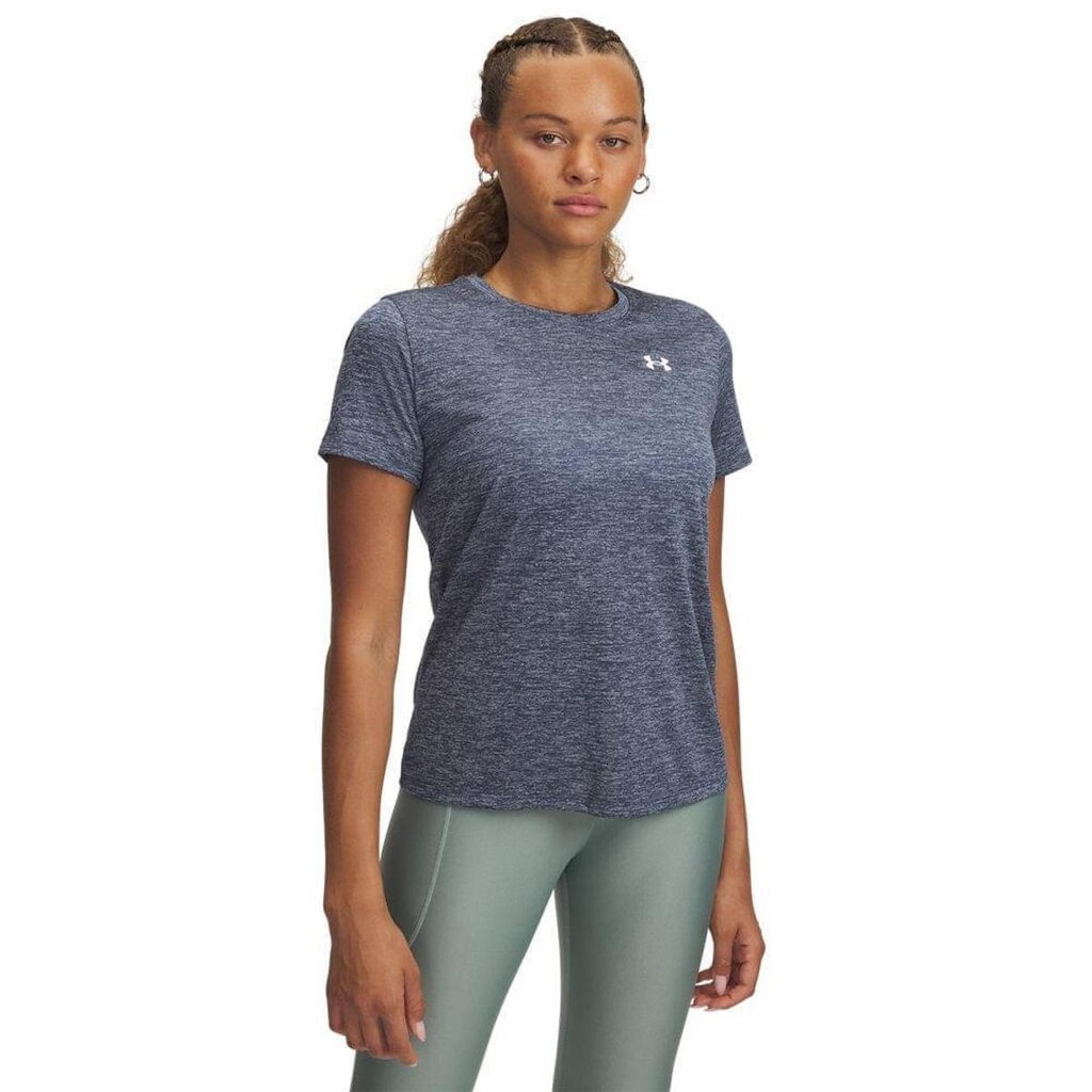 Camiseta de Treino Under Armour Tech Twist Feminina GG Cinza