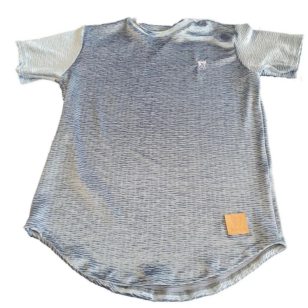 Camiseta de Veludo SEM Touca AZUL 3D | Pierry Lohan - V10