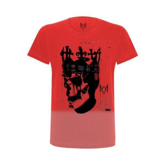 Camiseta Ded coronet gradient Watch dogs Ubisoft Masculina - Vermelho