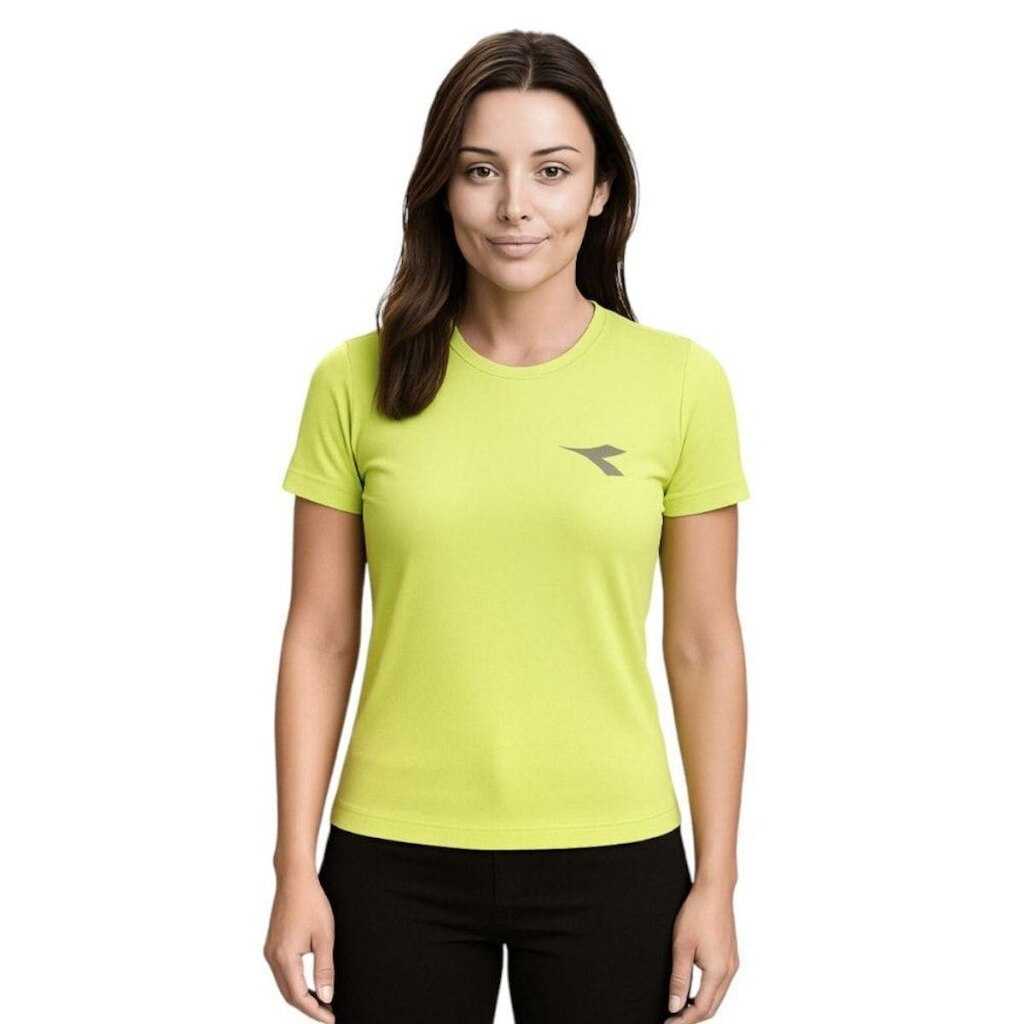 Camiseta Diadora Small Logo Feminina - Verde G