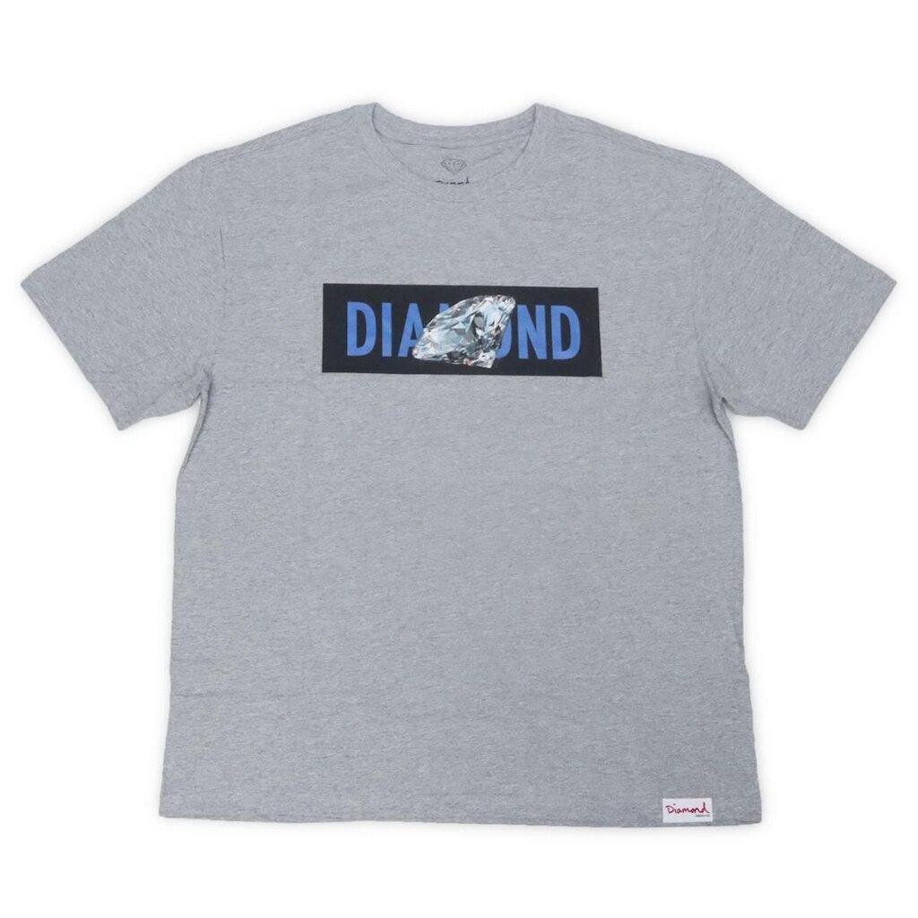 Camiseta Diamond Banded - Cinza Mescla