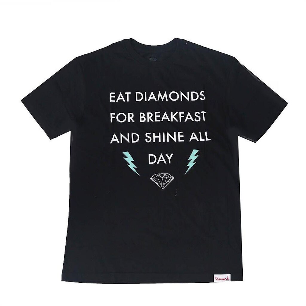 Camiseta Diamond Breakfest Tee - Preto