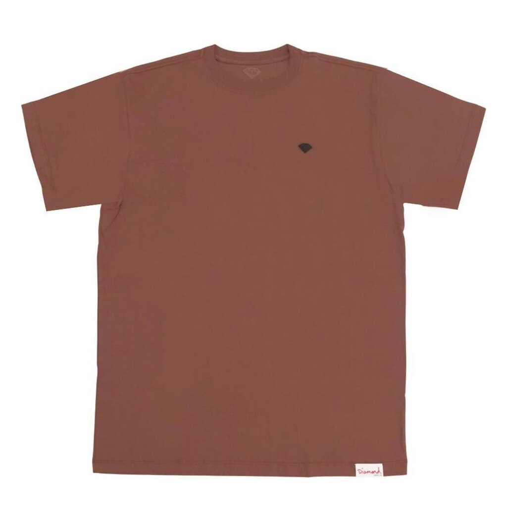 Camiseta Diamond Mini Label - Marrom