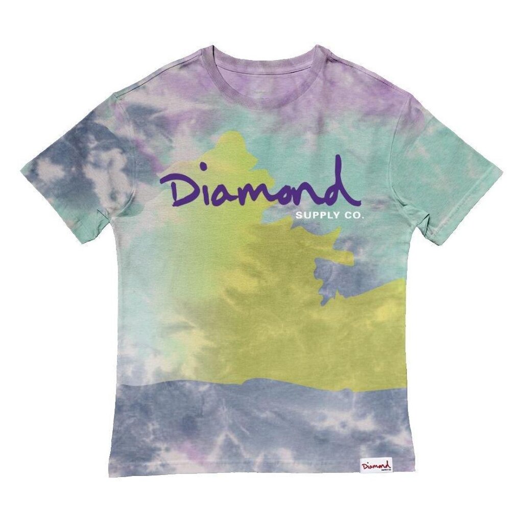 Camiseta Diamond OG Script Tie Dye Masculina