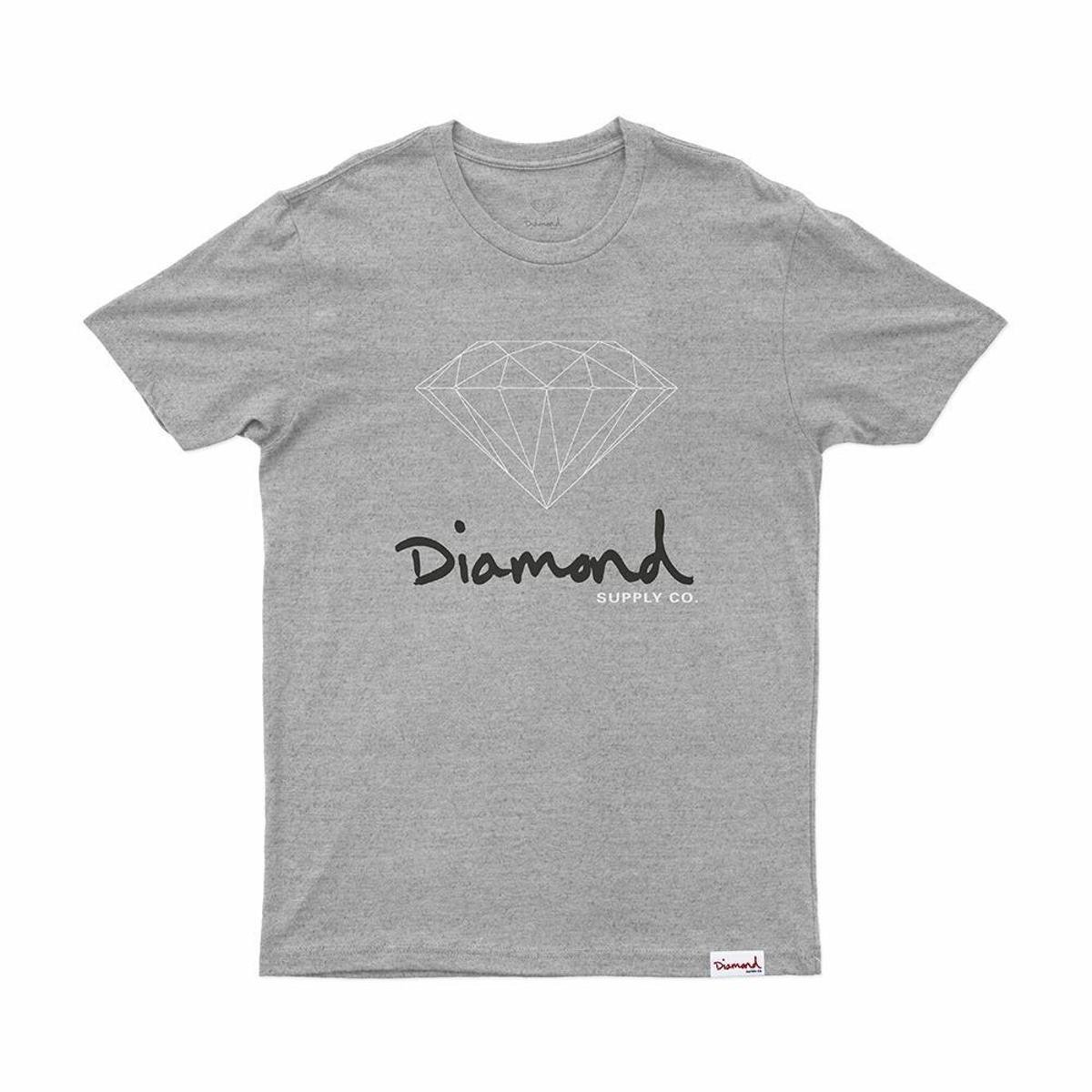 Camiseta diamond cinza Clearance