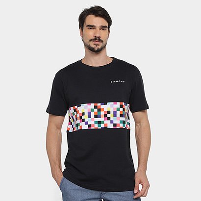 Camiseta Diamond Pixel Panel Tee Masculina - Masculino