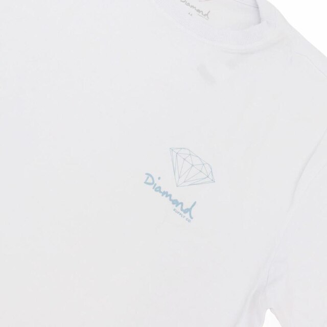 Camiseta Diamond Small OG Sign - Branco/Azul