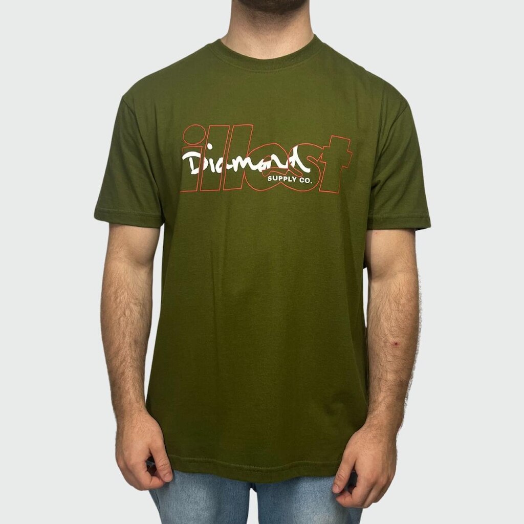 Camiseta Diamond X Illest TeeVerde