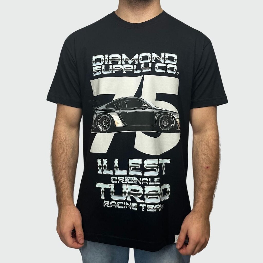 Camiseta Diamond X Illest Turbo Tee Preto