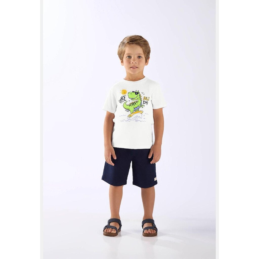 Camiseta Dinossauro em Algodão Up Baby