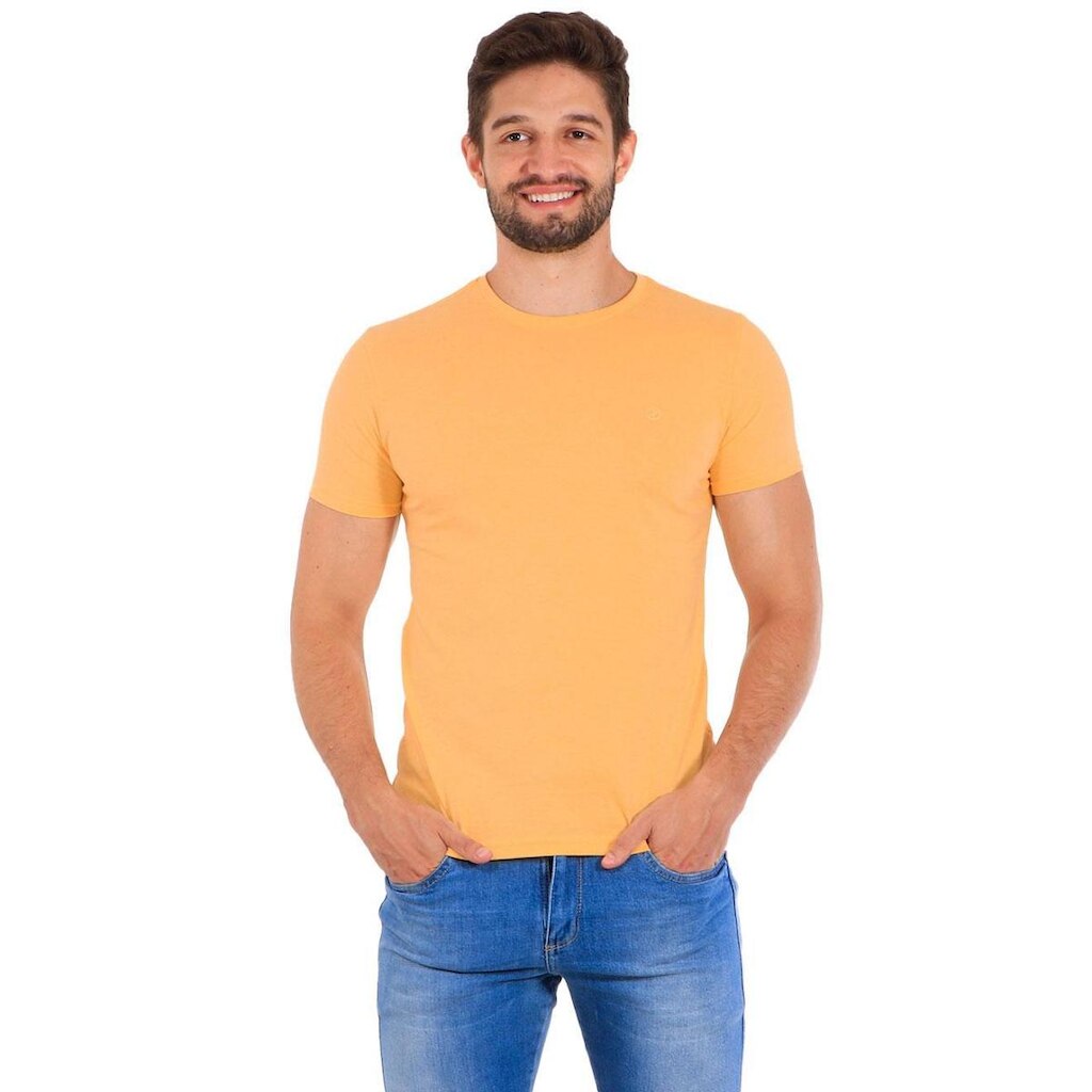 Camiseta Disky Masculina Essential Amarela