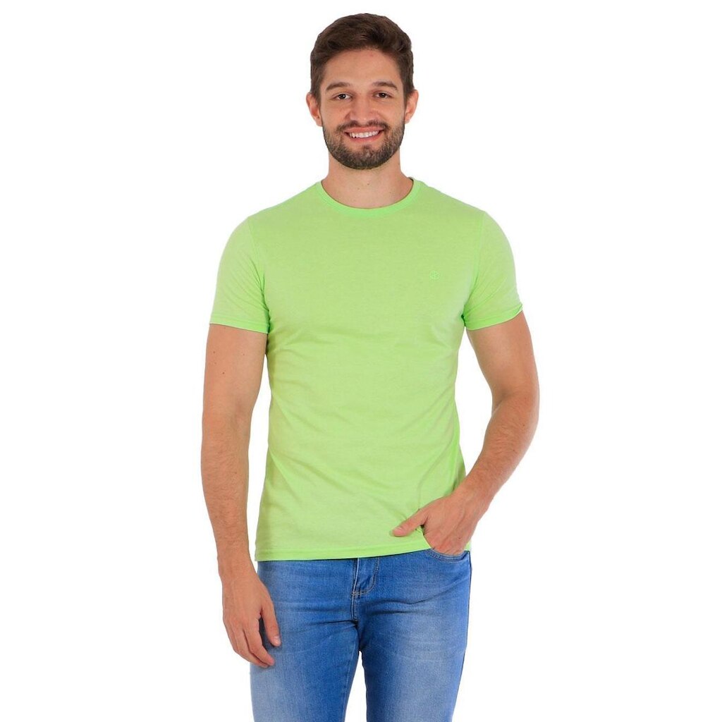 Camiseta Disky Masculina Essential Chá Verde Claro