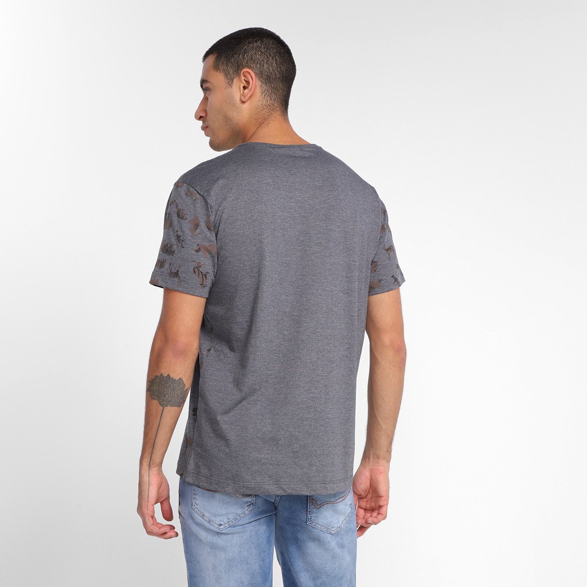 Camiseta Dixie Animais Terrestres Masculina - 1