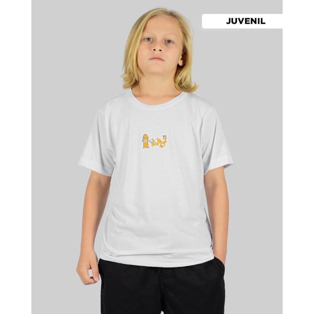 Camiseta DR7 Street Infantil Hidrante - Branco