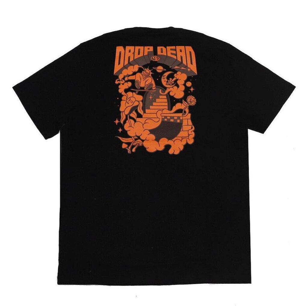 Camiseta Drop Dead Flipping - Preto