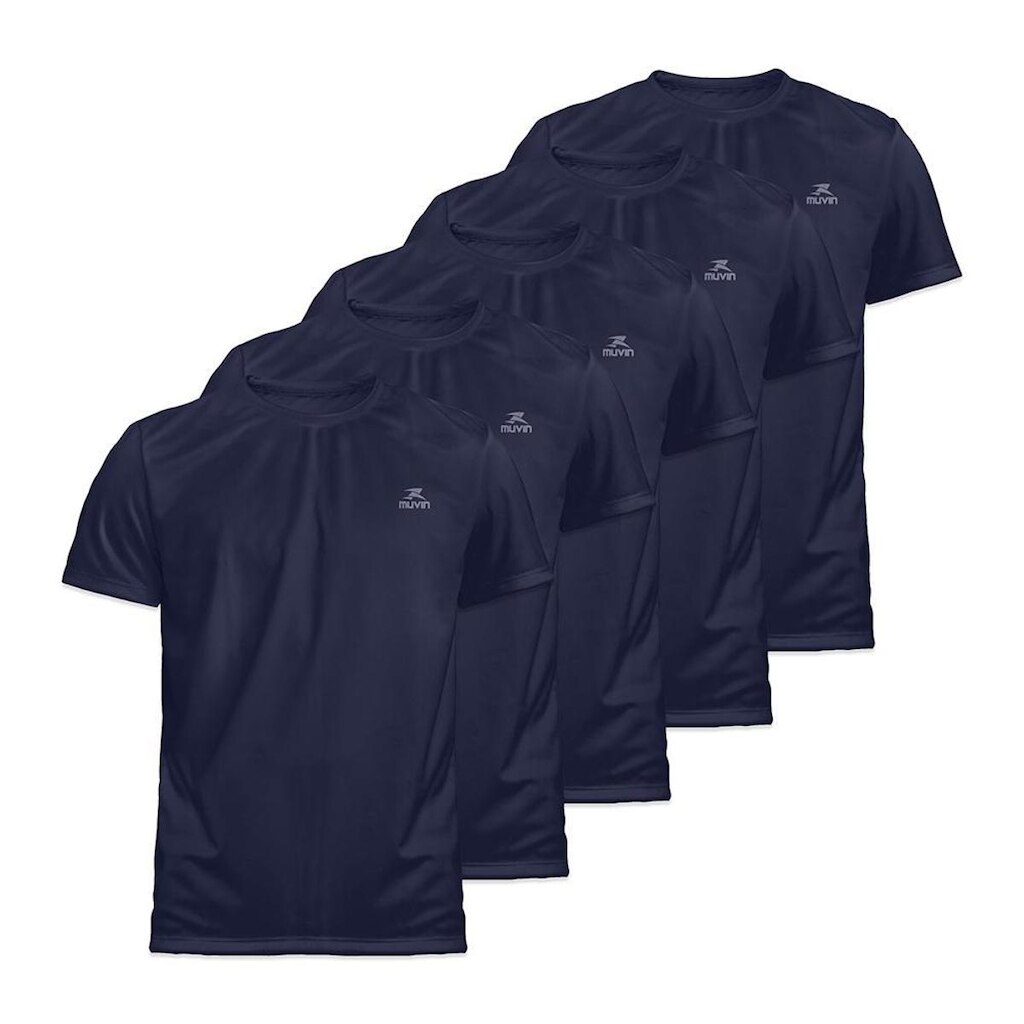 Camiseta Dry Basic SS FPS50 - Masculino - Kit com 5