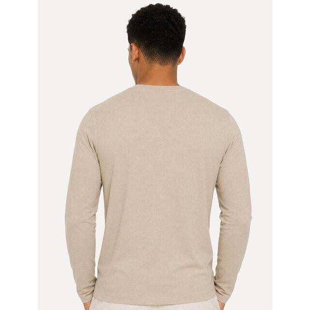 Camiseta Dudalina Manga Longa Cotton Flex Cáqui