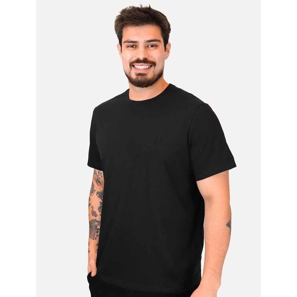 Camiseta Dudalina Masculina Basic Essential Dark Icon Preta 93.01.0005 09
