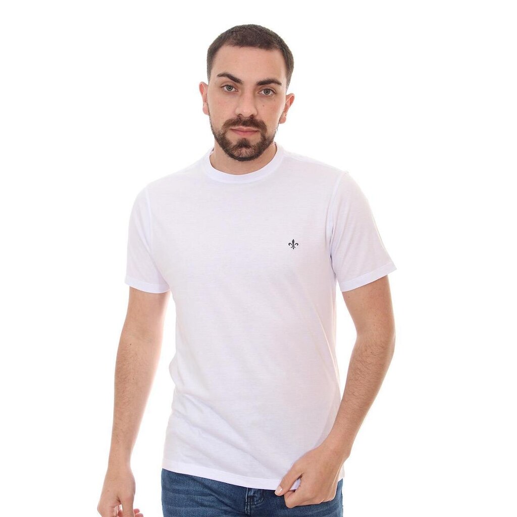 Camiseta Dudalina Masculina Regular Dark Icon Branca