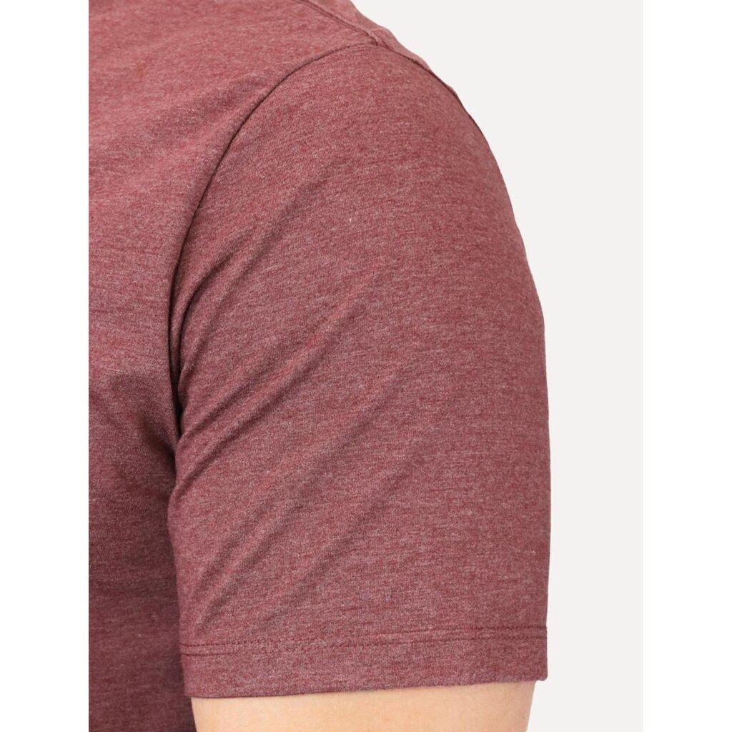Camiseta Dudalina Masculina Sobretinta Vermelho Mescla