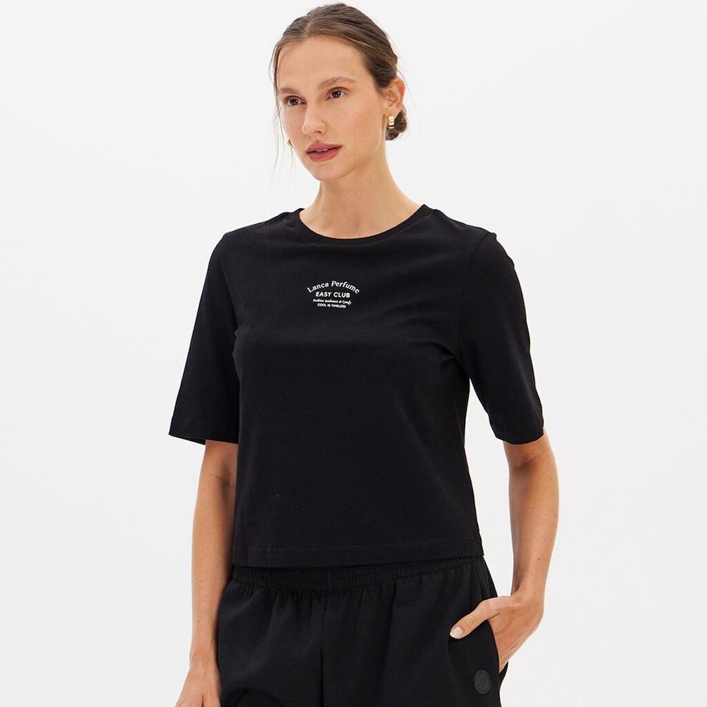 Camiseta Easy Lança Perfume Baby Look Feminino
