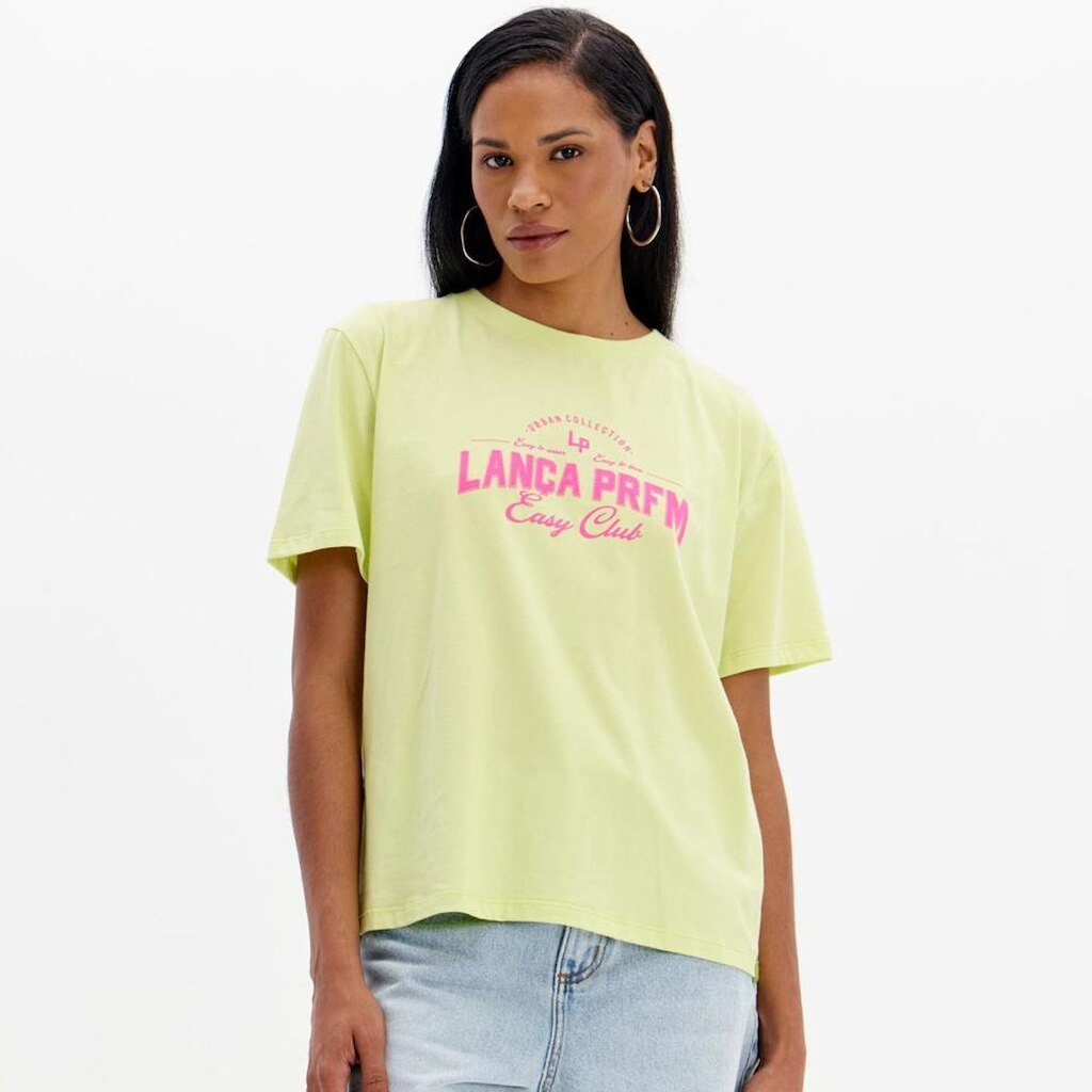 Camiseta Easy Lança Perfume Estampada Feminino