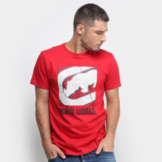 Camiseta Ecko Big Box Masculina - Vermelho